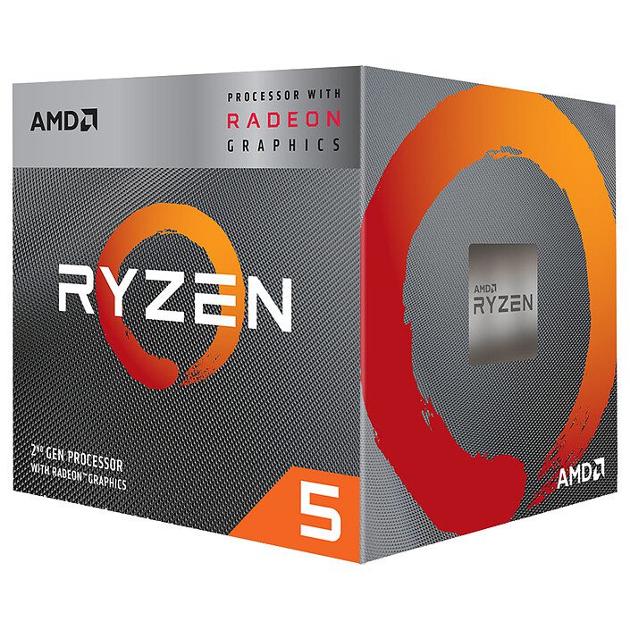 AMD Ryzen 5 3400G Wraith Spire Edition (3.7 GHz / 4.2 GHz) 1 AMD Ryzen 5