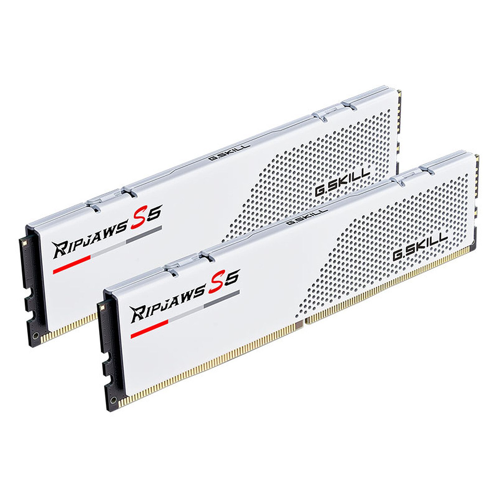 G.Skill RipJaws S5 Low Profile 64 Go (2 x 32 Go) DDR5 6000 MHz CL28 – Blanc 2 RAM G.Skill DDR5 6000 MHz 64 Go