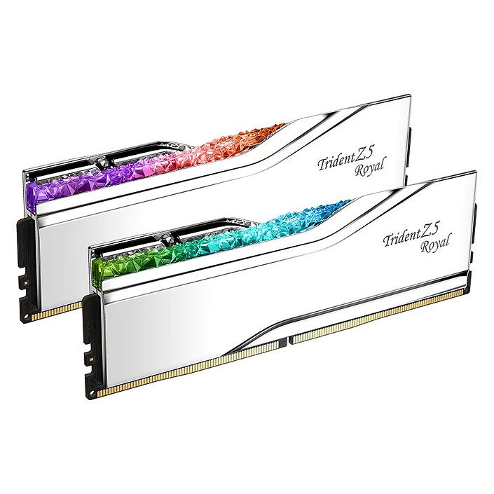 G.Skill Trident Z5 Royal 32 Go (2 x 16 Go) DDR5 8000 MHz CL38 - Argent 1 RAM G.Skill DDR5 8000 MHz 32 Go