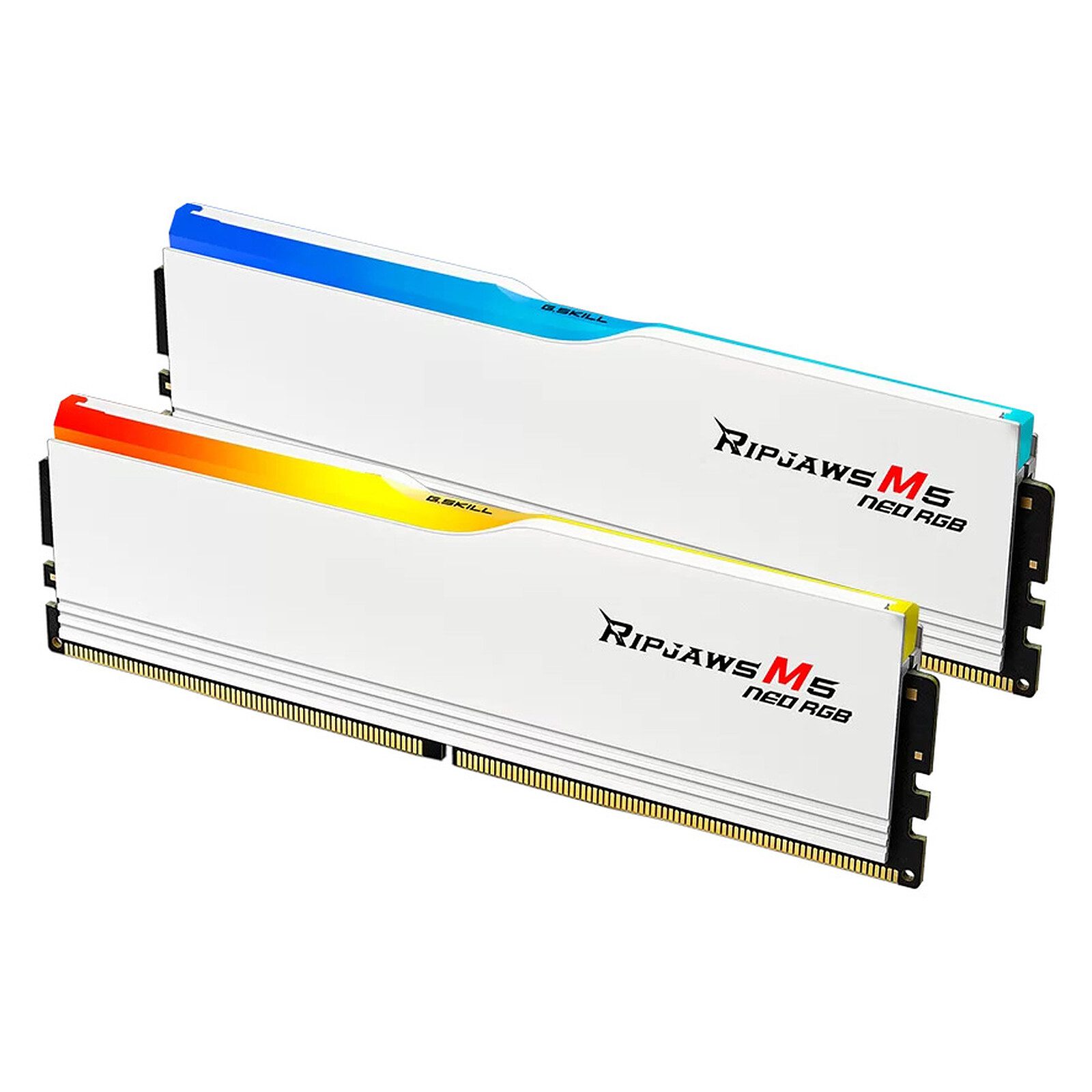 G.Skill Ripjaws M5 Neo RGB 96 Go (2 x 48 Go) DDR5 6000 MHz CL36 – Blanc 3 RAM G.Skill DDR5 6000 MHz 96 Go