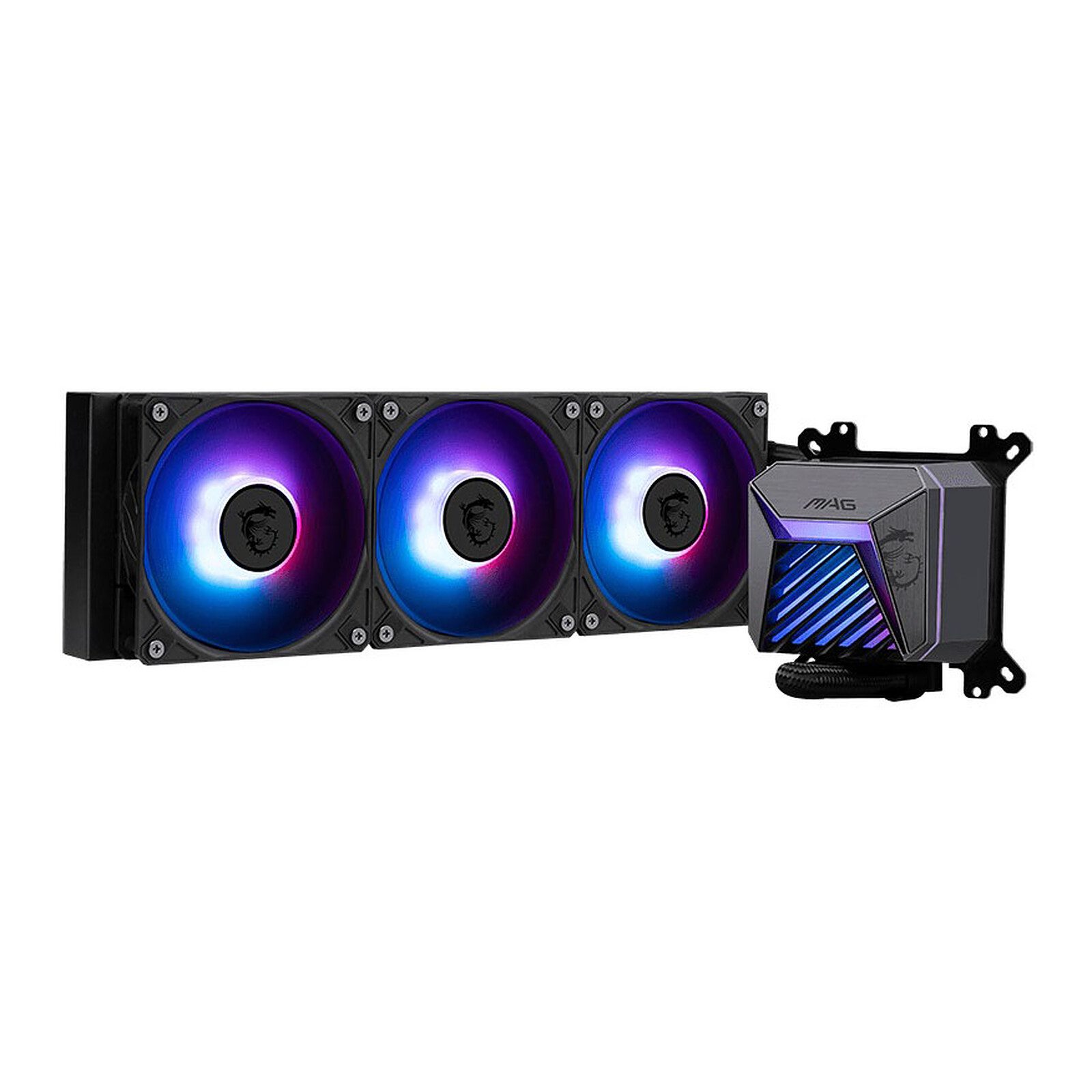 MSI MAG CORELIQUID A15 360 Black 4 MSI watercooling Radiateur 360 mm