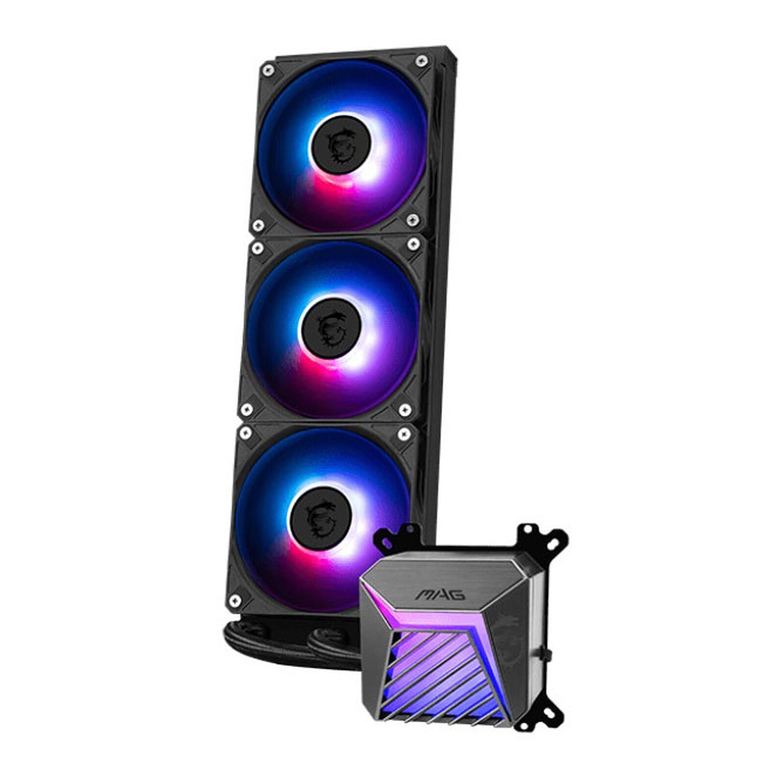 MSI MAG CORELIQUID A15 360 Black 5 MSI watercooling Radiateur 360 mm