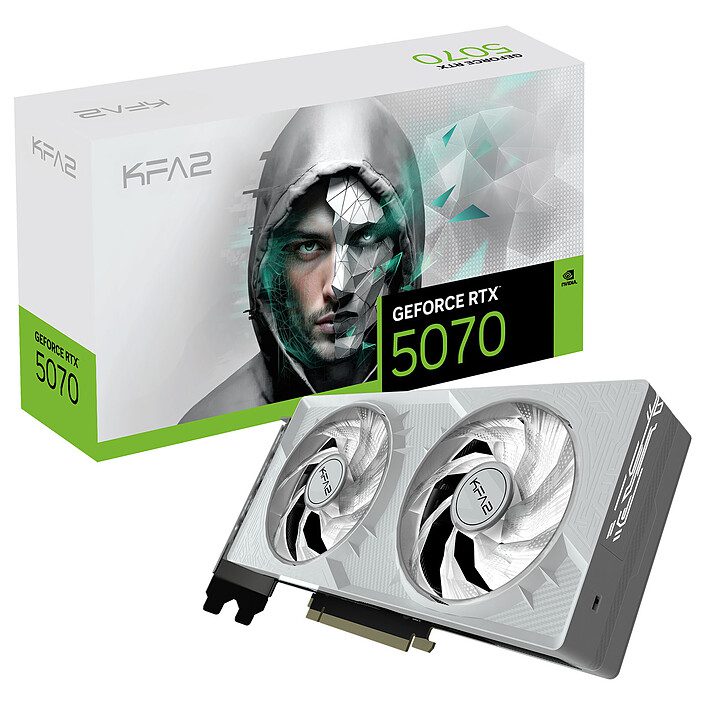 KFA2 GeForce RTX 5070 1-Click OC White 1 KFA2 NVIDIA GeForce RTX 5070