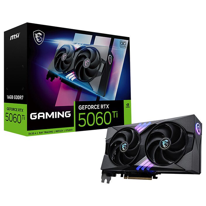 MSI GeForce RTX 5060 Ti 16G GAMING OC 1 MSI NVIDIA GeForce RTX 5060 Ti