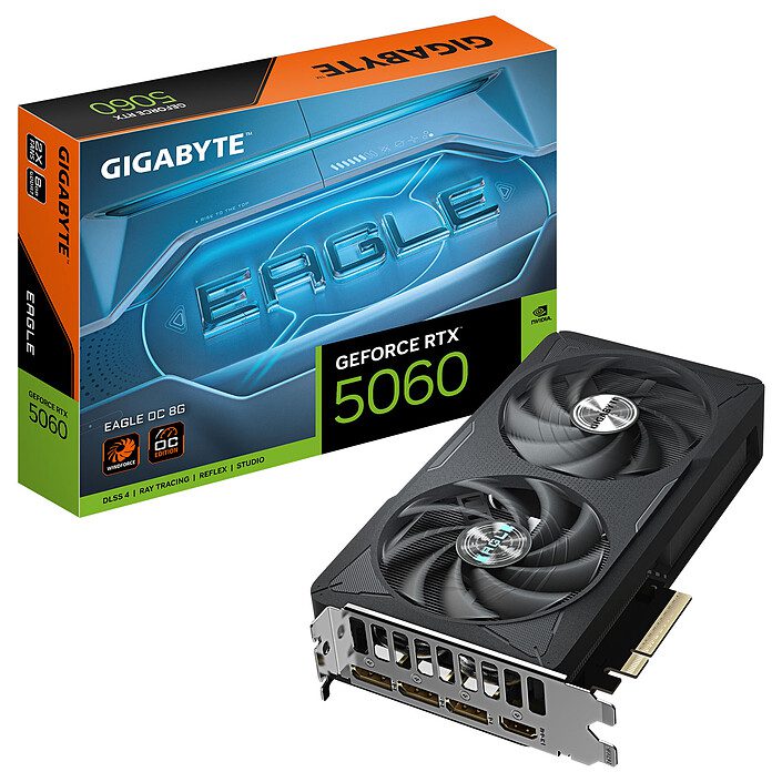 Gigabyte GeForce RTX 5060 EAGLE OC 8G 1 Gigabyte NVIDIA GeForce RTX 5060