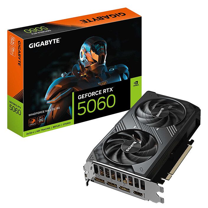 Gigabyte GeForce RTX 5060 WINDFORCE MAX OC 8G 1 Gigabyte NVIDIA GeForce RTX 5060