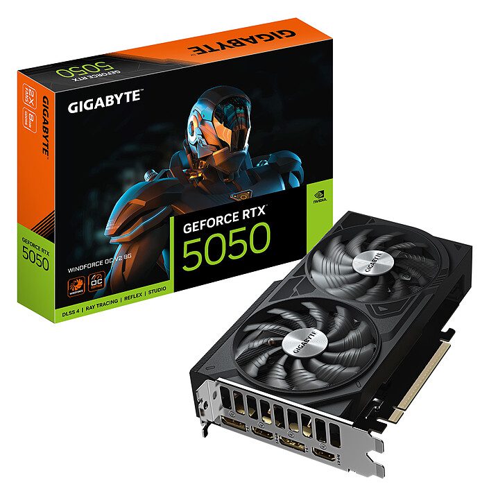 Gigabyte GeForce RTX 5050 WINDFORCE OC V2 8G 1 Gigabyte NVIDIA GeForce RTX 5050