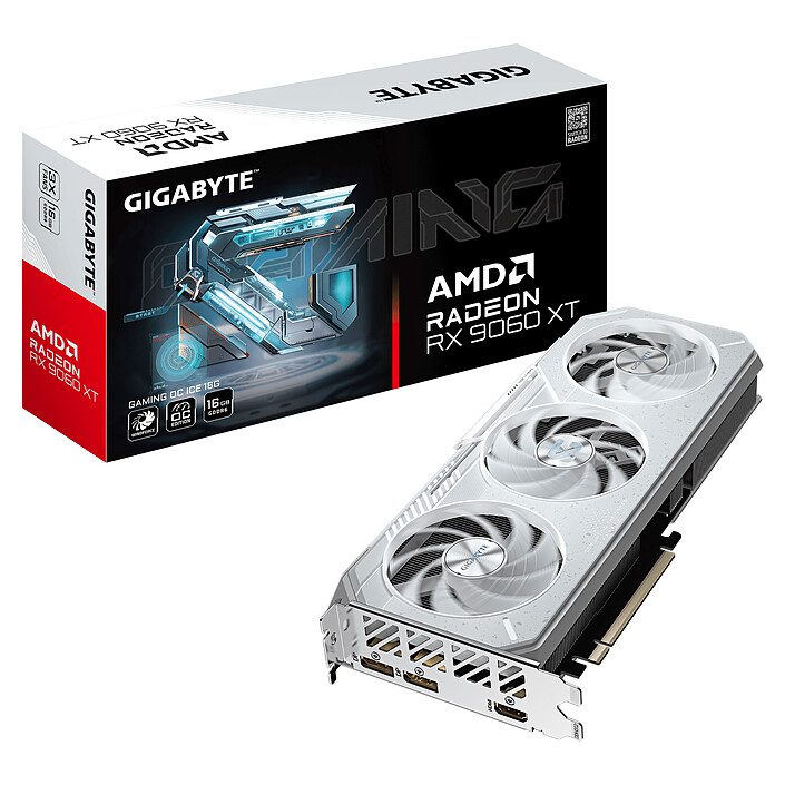 Gigabyte Radeon RX 9060 XT GAMING OC ICE 16G 1 Gigabyte AMD Radeon RX 9060 XT