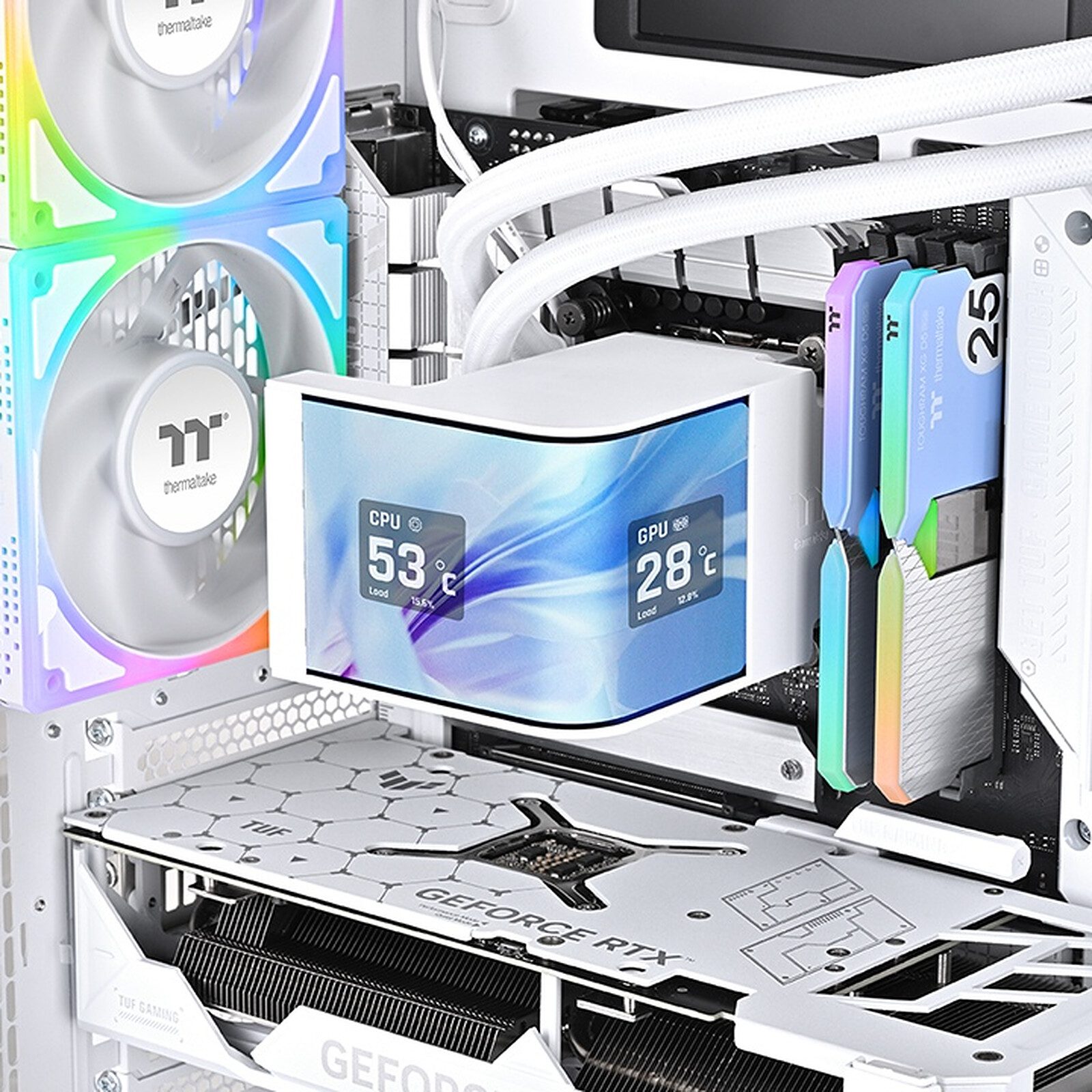 Thermaltake MAGCurve 360 Ultra ARGB Sync (blanc) 5 Thermaltake watercooling Radiateur 360 mm