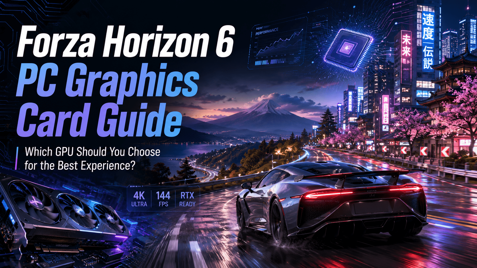 Best GPU for Forza Horizon 6? Discover which graphics card to choose for 1080p, 1440p, 4K and ray tracing, with ElectroVideo picks.