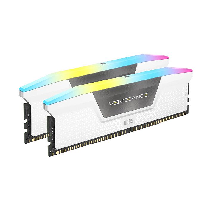 Corsair Vengeance RGB DDR5 Series - Kit d'éclairage Blanc 1 RAM Corsair