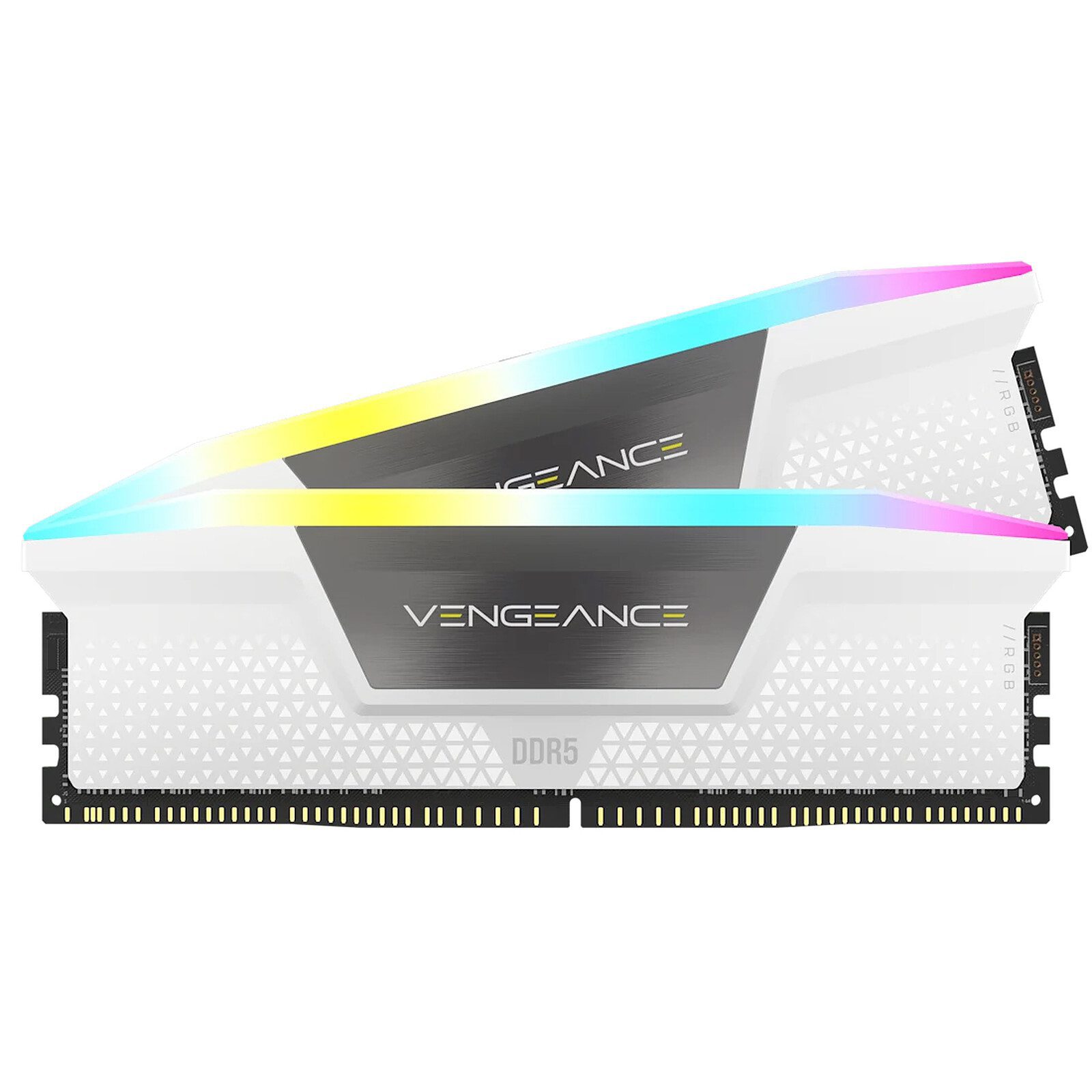 Corsair Vengeance RGB DDR5 Series – Kit d’éclairage Blanc 2 RAM Corsair