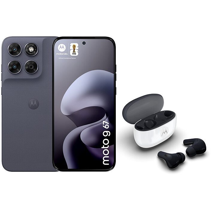 Motorola Moto G67 5G Gris (4 Go / 256 Go) + Moto Buds 2 1 Pc portable Motorola