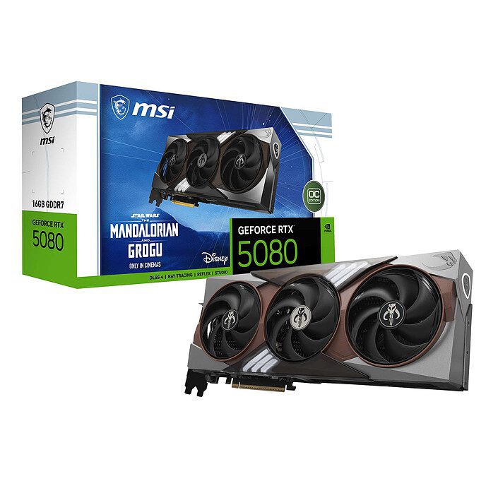 MSI GeForce RTX 5080 16G The Mandalorian and Grogu Limited Edition OC 1 MSI NVIDIA GeForce RTX 5080