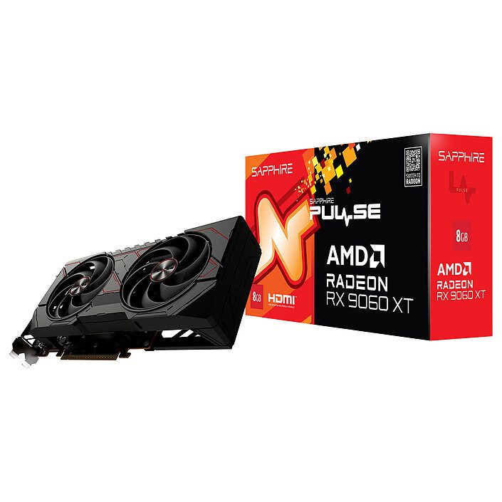 Sapphire PULSE AMD Radeon RX 9060 XT 8GB 1 SAPPHIRE AMD Radeon RX 9060 XT