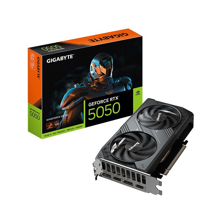 Gigabyte GeForce RTX 5050 WINDFORCE OC 8G 1 Gigabyte NVIDIA GeForce RTX 5050