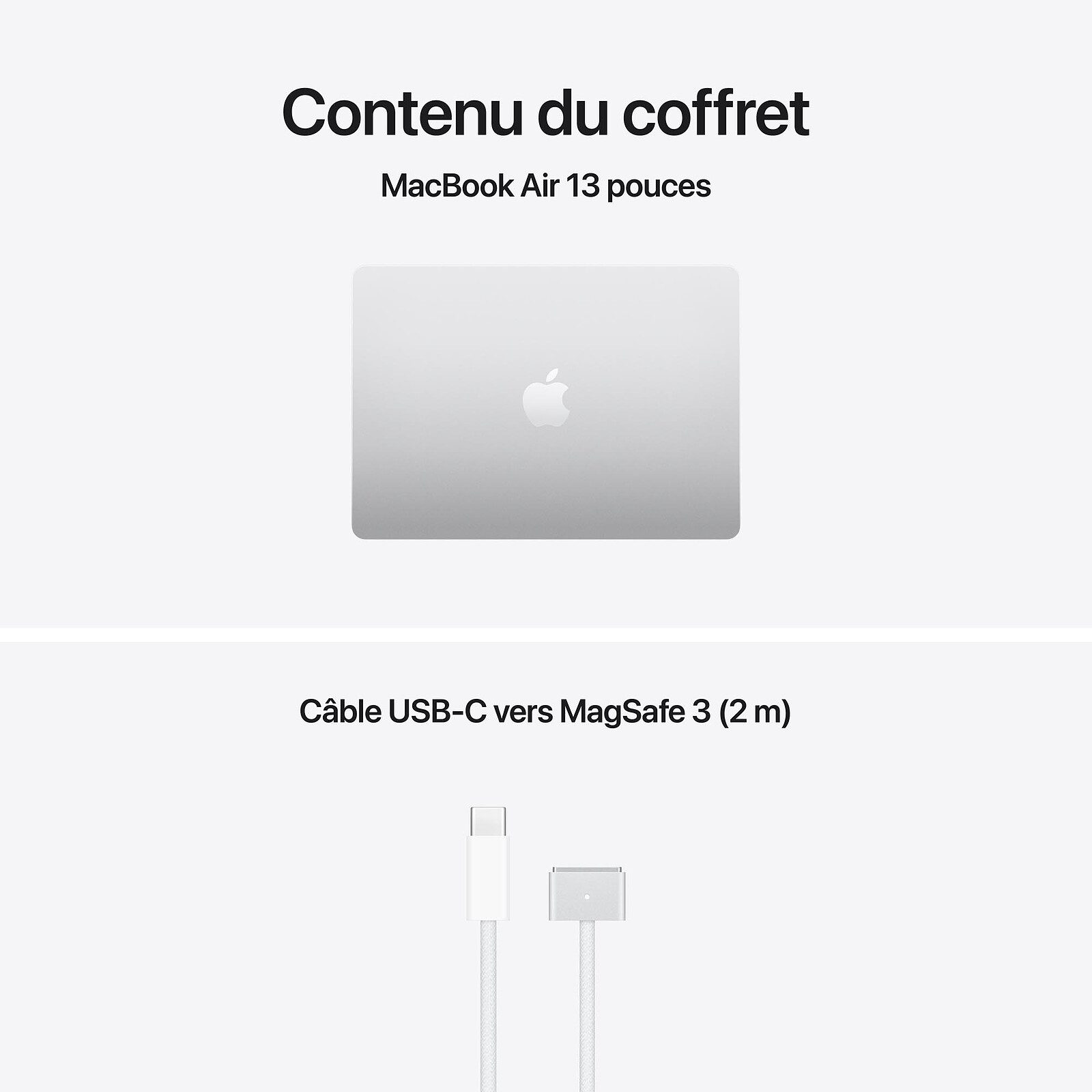 Apple MacBook Air M5 13 pouces (2026) Argent 16 Go/1 To (MDH84FN/A) 5 laptop Apple 16 Go