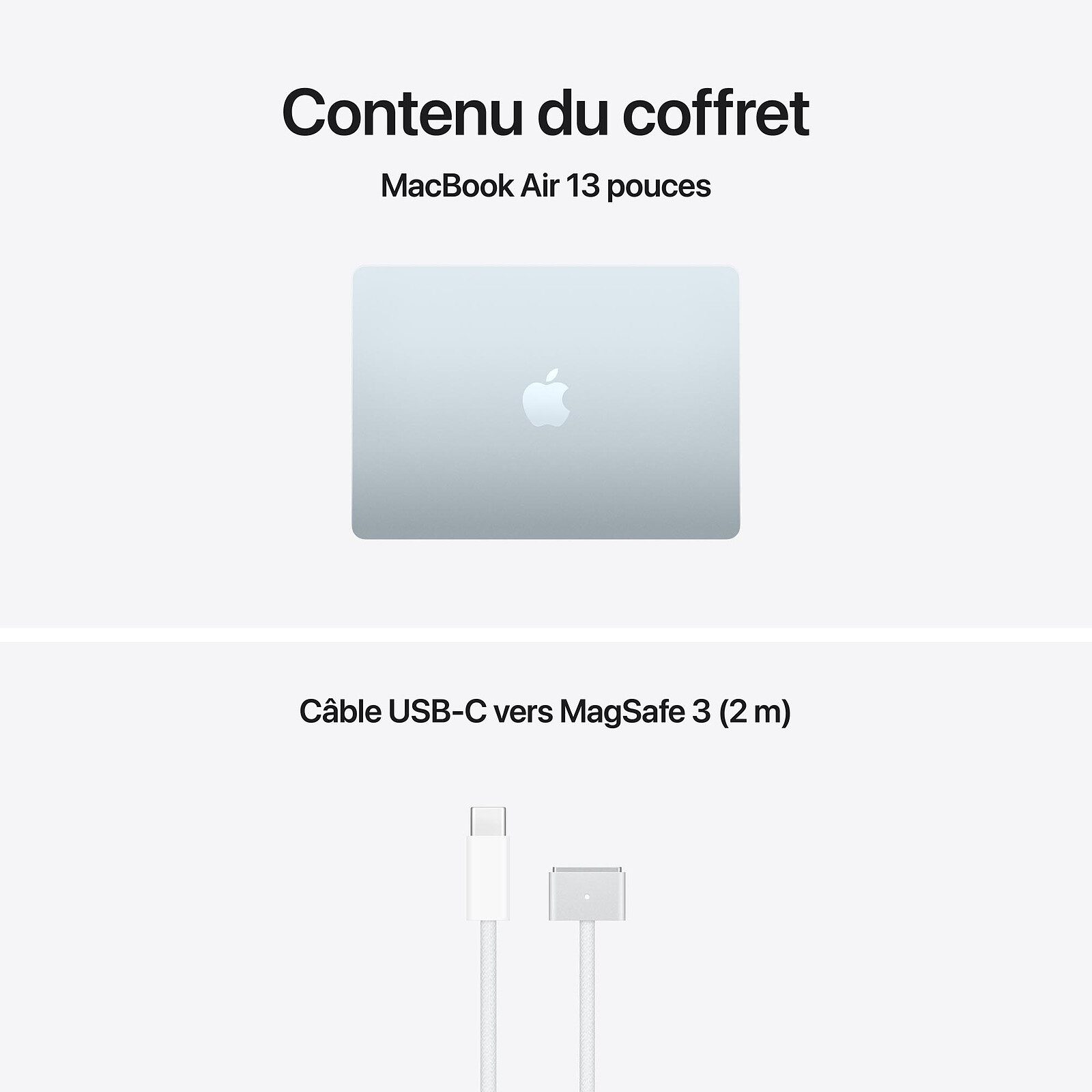 Apple MacBook Air M5 13 pouces (2026) Bleu Ciel 16 Go/1 To (MDHJ4FN/A) 5 laptop Apple 16 Go