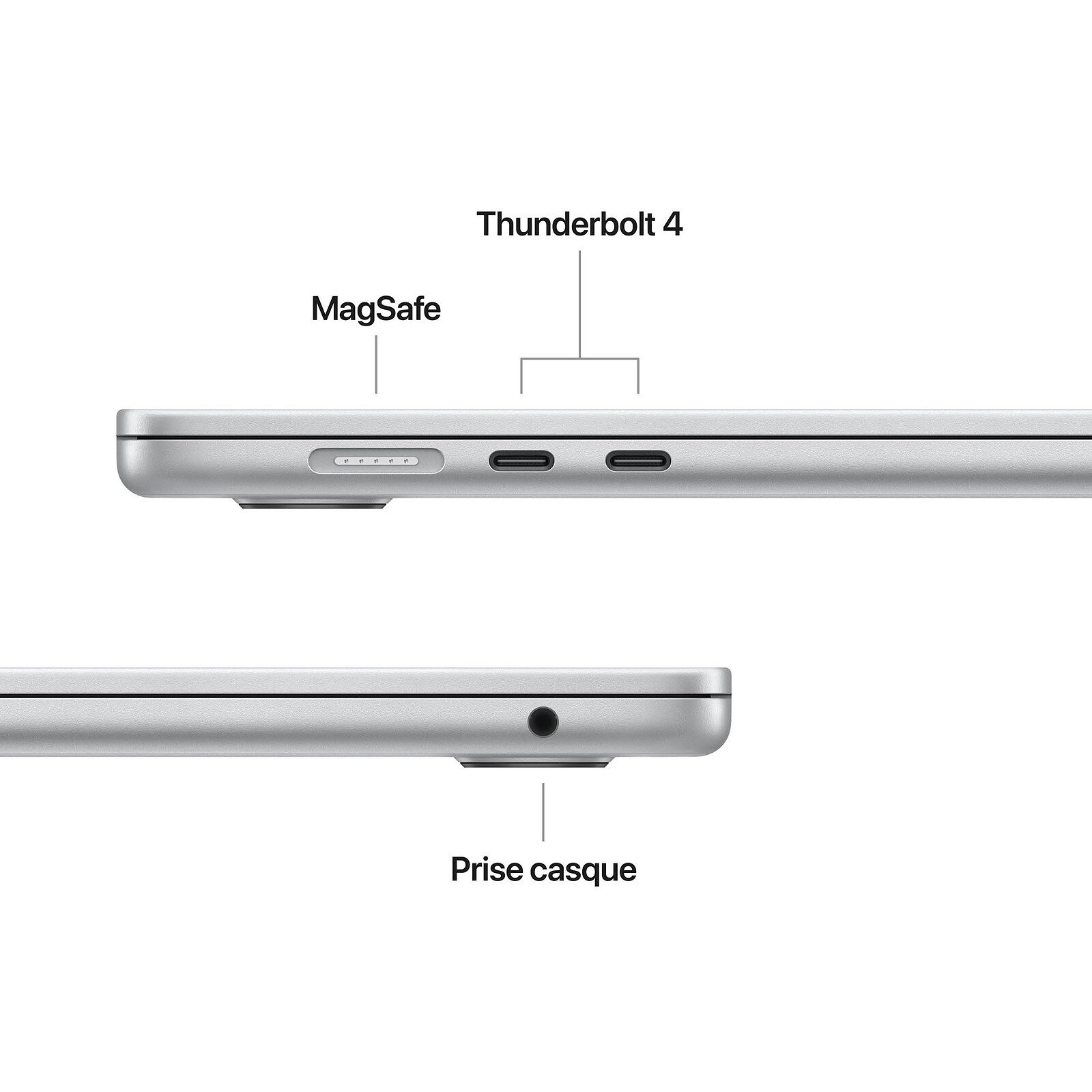 Apple MacBook Air M5 15 pouces (2026) Argent 24 Go/1 To (MDVC4FN/A) 4 pc portable gamer Apple