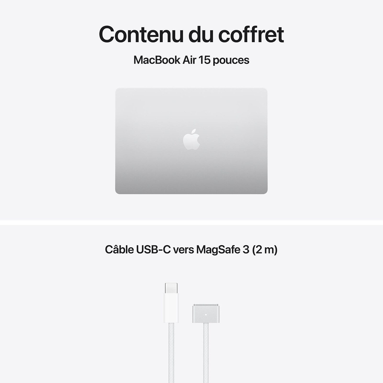 Apple MacBook Air M5 15 pouces (2026) Argent 16 Go/512 Go (MDV94FN/A) 5 laptop Apple 16 Go