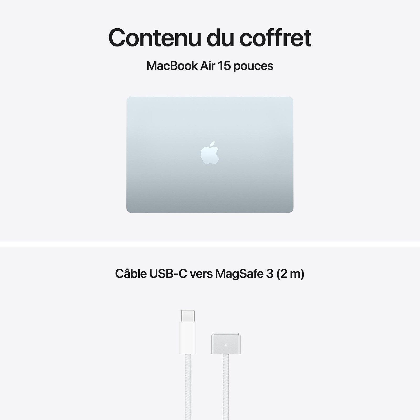 Apple MacBook Air M5 15 pouces (2026) Bleu Ciel 16 Go/512 Go (MDVQ4FN/A) 5 laptop Apple 16 Go