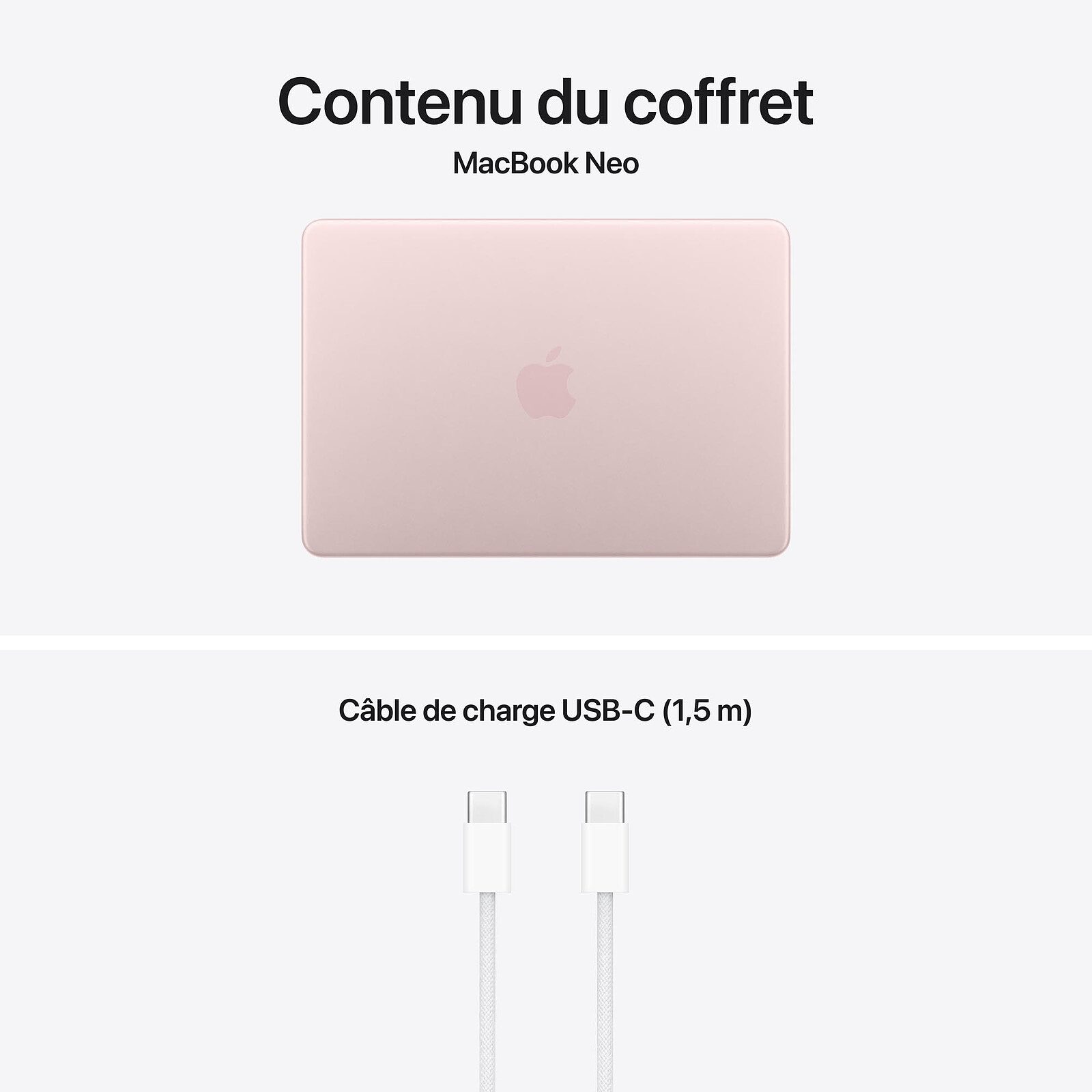 Apple MacBook Neo (2026) Rose poudré 8 Go/256 Go (MHFH4FN/A) 5 laptop Apple 8 Go