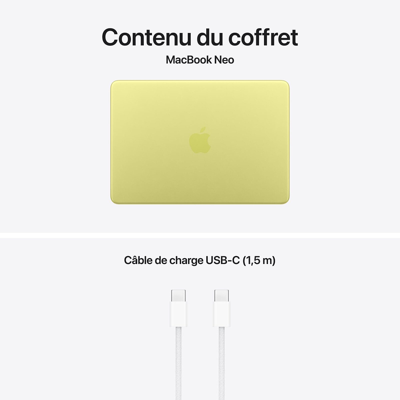 Apple MacBook Neo (2026) Jaune agrume 8 Go/256 Go (MHFD4FN/A) 5 laptop Apple 8 Go