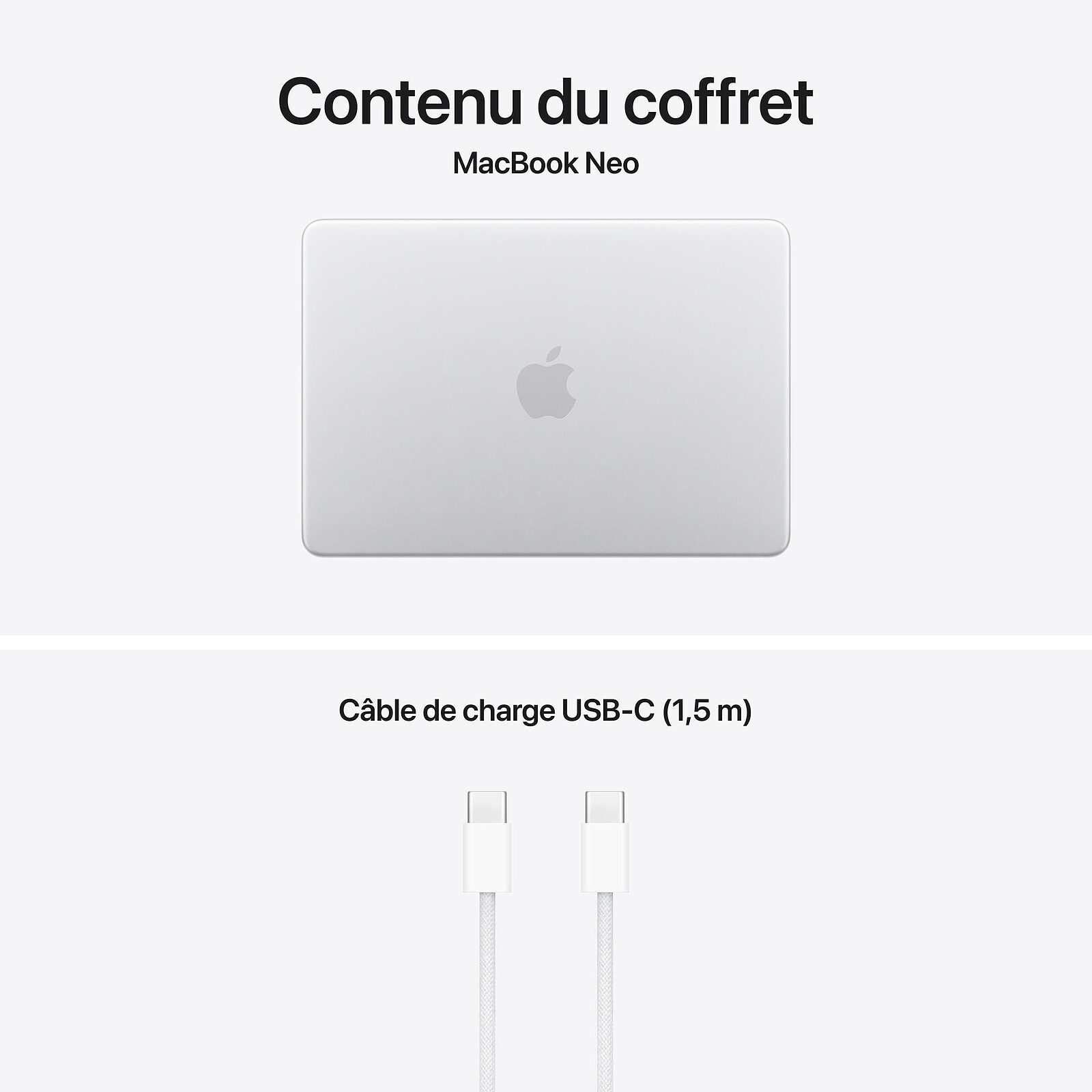 Apple MacBook Neo avec Touch ID (2026) Argent 8 Go/512 Go (MHFC4FN/A) 5 laptop Apple 8 Go