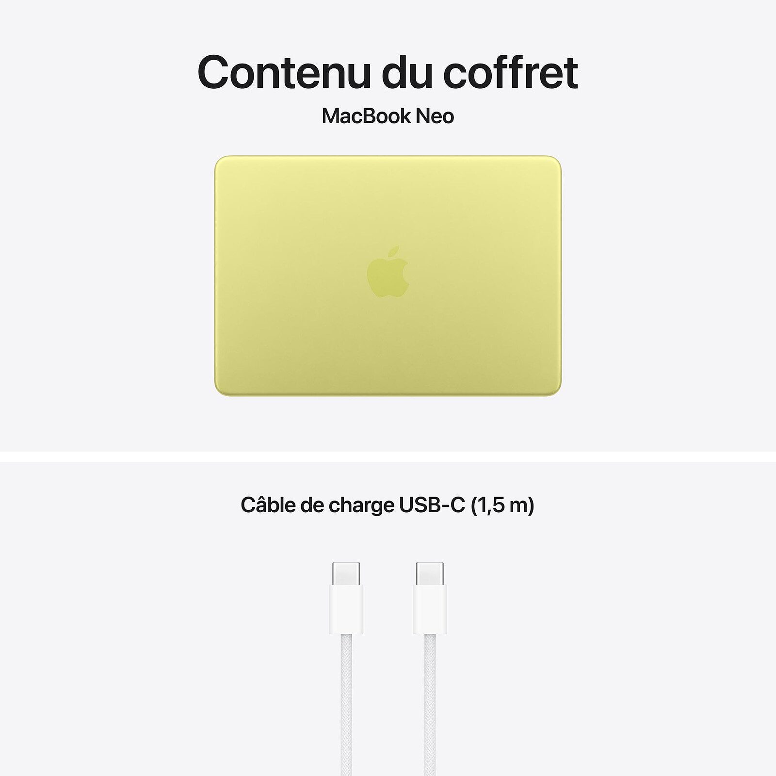 Apple MacBook Neo avec Touch ID (2026) Jaune agrume 8 Go/512 Go (MHFE4FN/A) 5 laptop Apple 8 Go