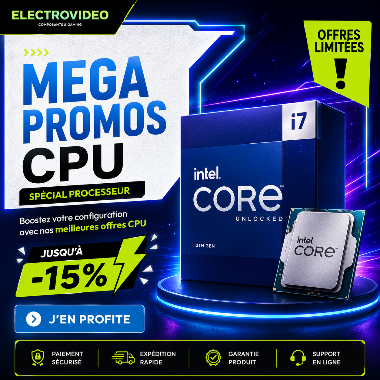 Découvrez la 14ème génération des CPU INTEL. Upgrade ton processeur et passe à la nouvelle génération.